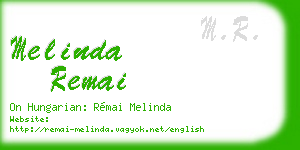 melinda remai business card